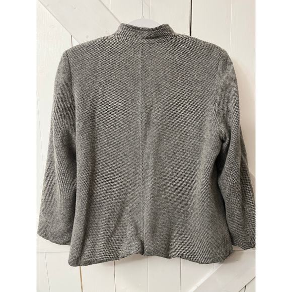 Huis Clos Wool Blend Zipper Jacket Size 12 - Picture 6 of 6